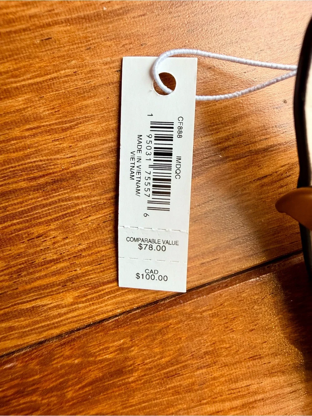 Coach Signature Canvas Luggage Tag Chalk/Light Khaki Gold Hardware. NWT - Picture 4 of 6